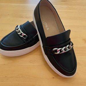 J Slides chain loafer